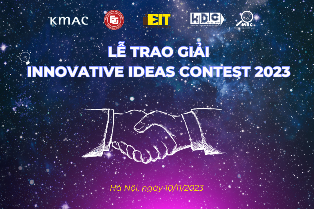 le trao giai INNOVATIVE IDEAS CONTEST 2023