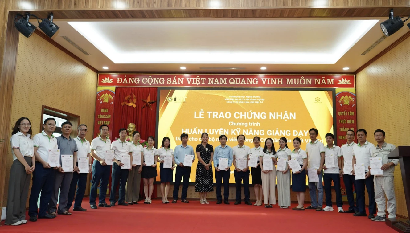 [RECAP] CHƯƠNG TRÌNH “HUẤN LUYỆN KỸ NĂNG GIẢNG DẠY” TẠI CÔNG TY CỔ PHẦN HÓA CHẤT VIỆT TRÌ