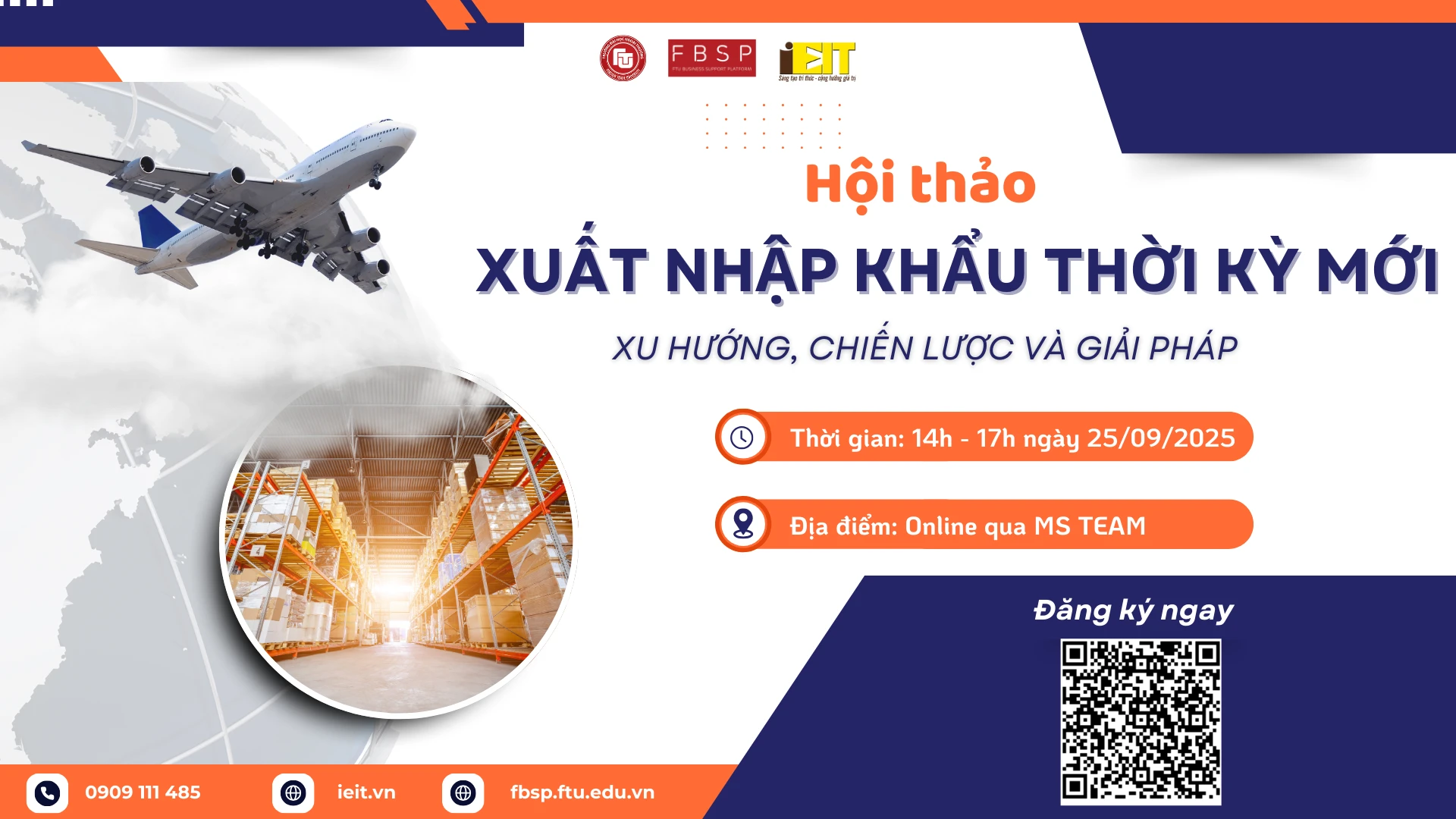 HỘI THẢO  XUẤT NHẬP KHẨU THỜI KỲ MỚI: XU HƯỚNG, CHIẾN LƯỢC VÀ GIẢI PHÁP