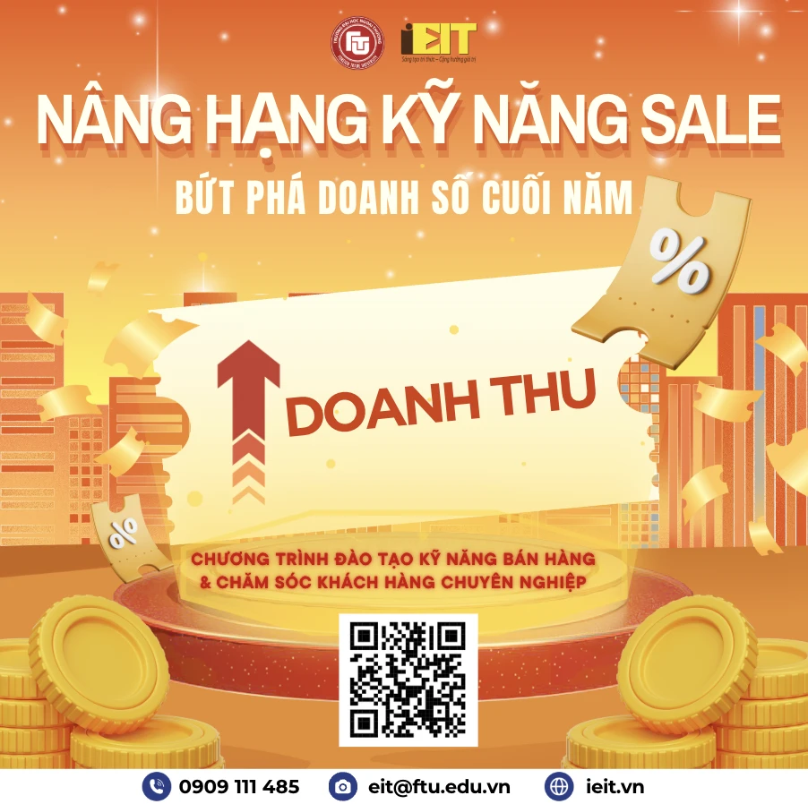 NÂNG HẠNG KỸ NĂNG SALE – BỨT PHÁ DOANH SỐ CUỐI NĂM