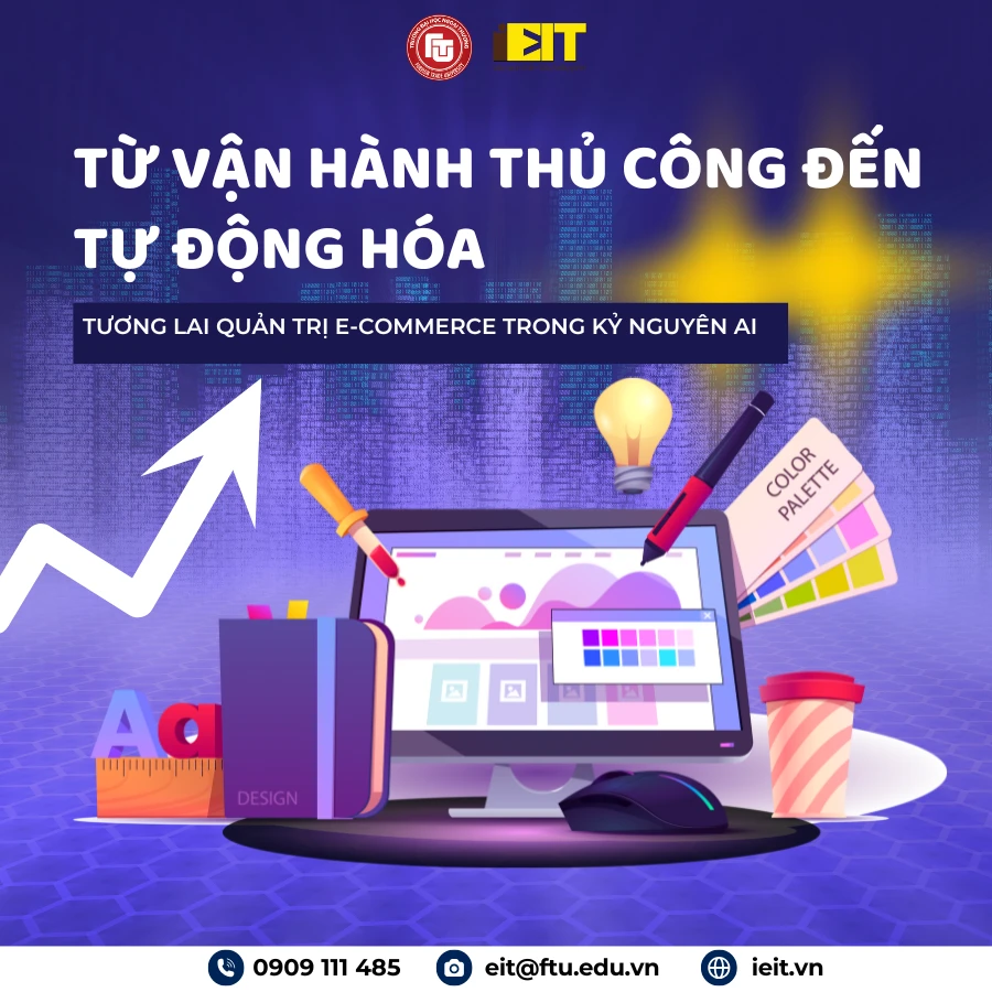 TỪ VẬN HÀNH THỦ CÔNG ĐẾN TỰ ĐỘNG HÓA – TƯƠNG LAI QUẢN TRỊ E-COMMERCE TRONG KỶ NGUYÊN AI