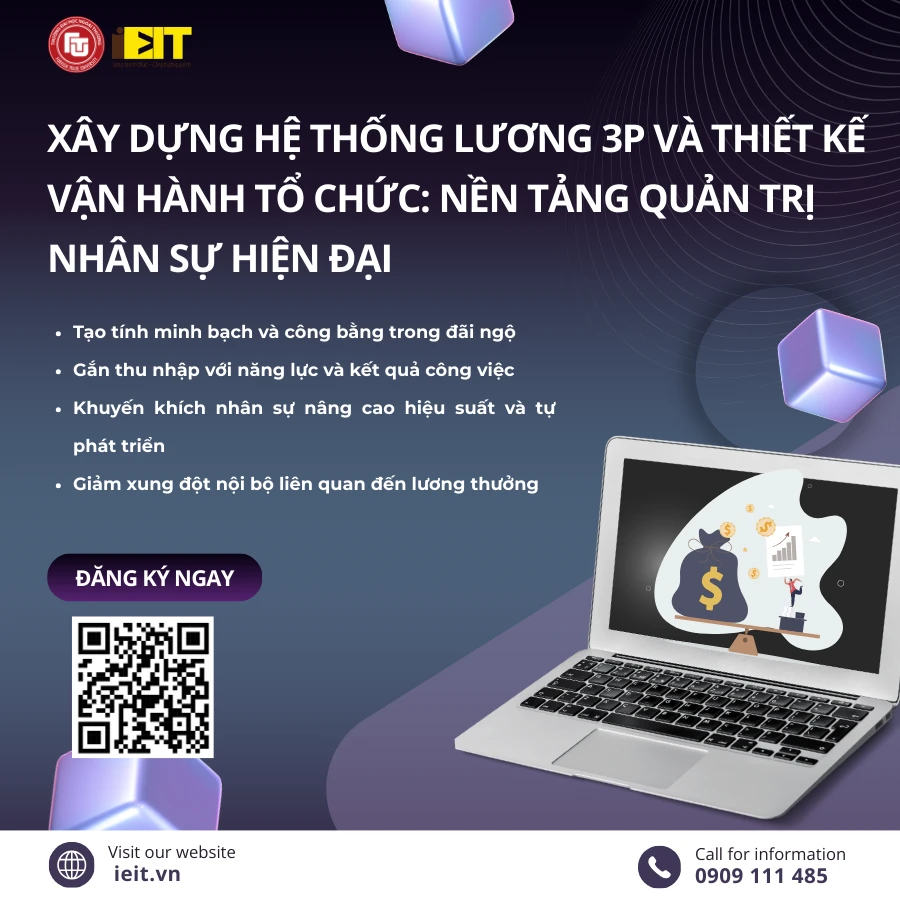 XÂY DỰNG HỆ THỐNG LƯƠNG 3P VÀ THIẾT KẾ – VẬN HÀNH TỔ CHỨC: NỀN TẢNG QUẢN TRỊ NHÂN SỰ HIỆN ĐẠI