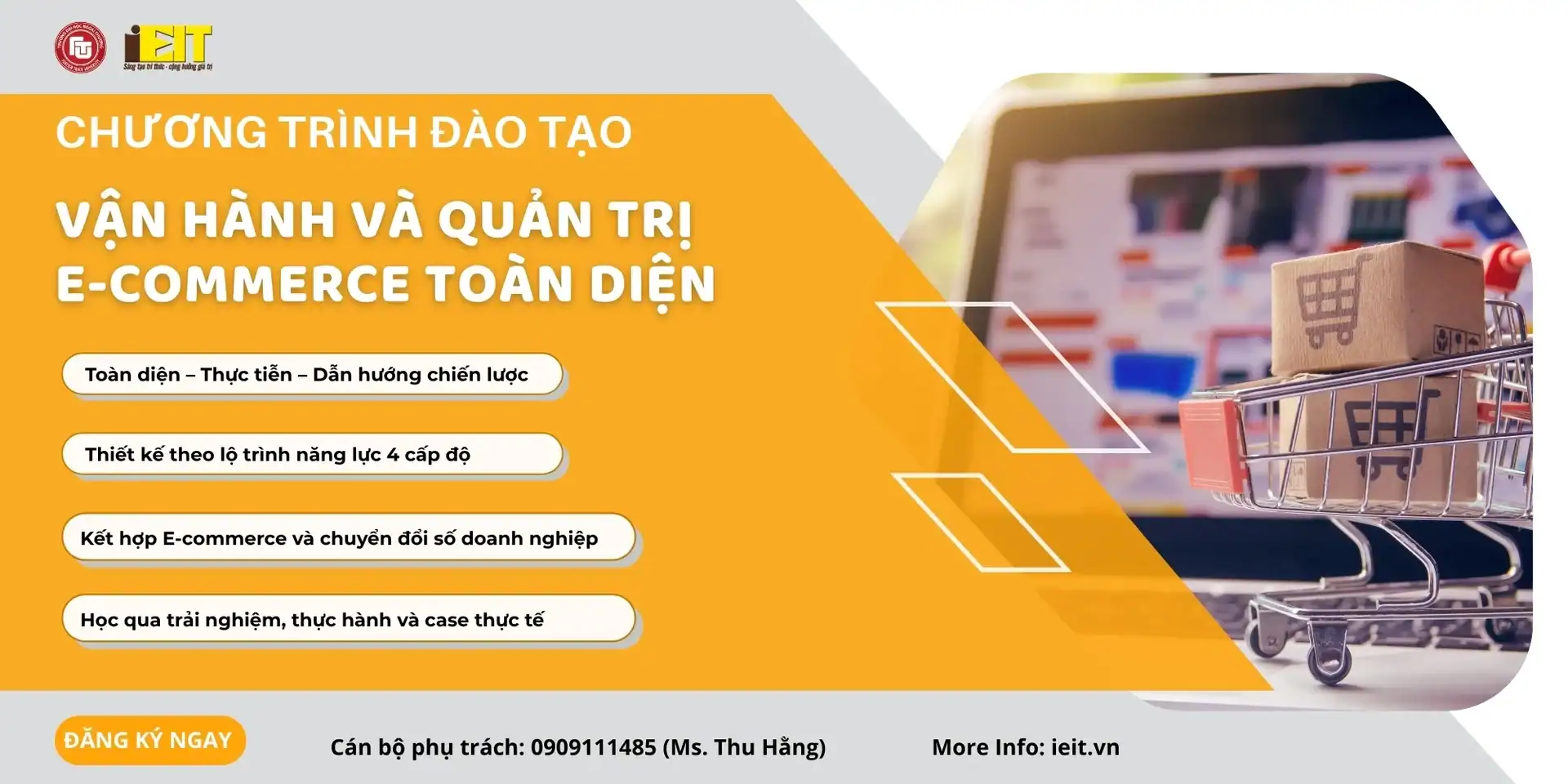 CHƯƠNG TRÌNH ĐÀO TẠO: VẬN HÀNH VÀ QUẢN TRỊ E-COMMERCE TOÀN DIỆN