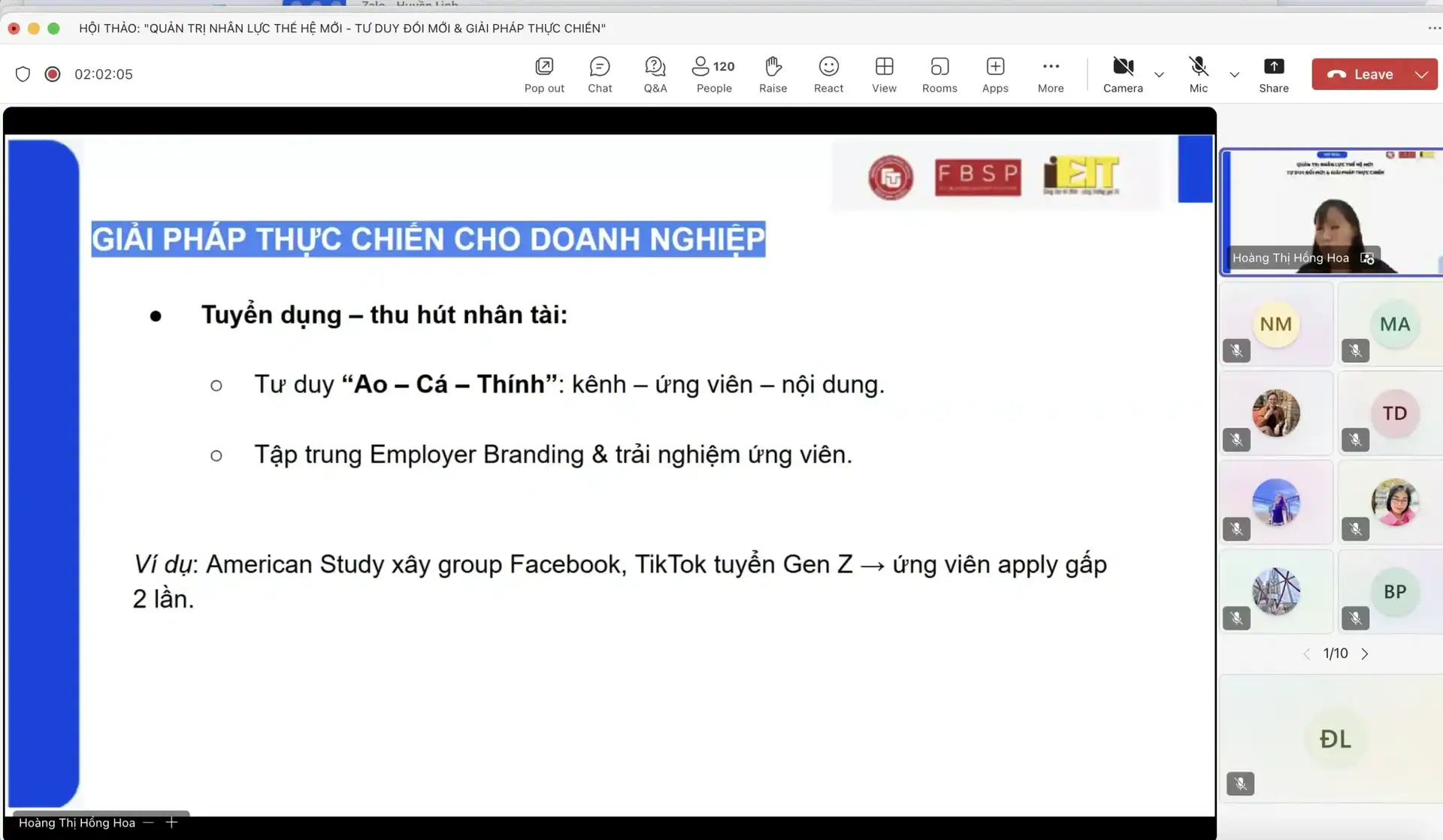   [TỔNG KẾT HỘI THẢO] “QUẢN TRỊ NHÂN LỰC THẾ HỆ MỚI – TƯ DUY ĐỔI MỚI & GIẢI PHÁP THỰC CHIẾN”