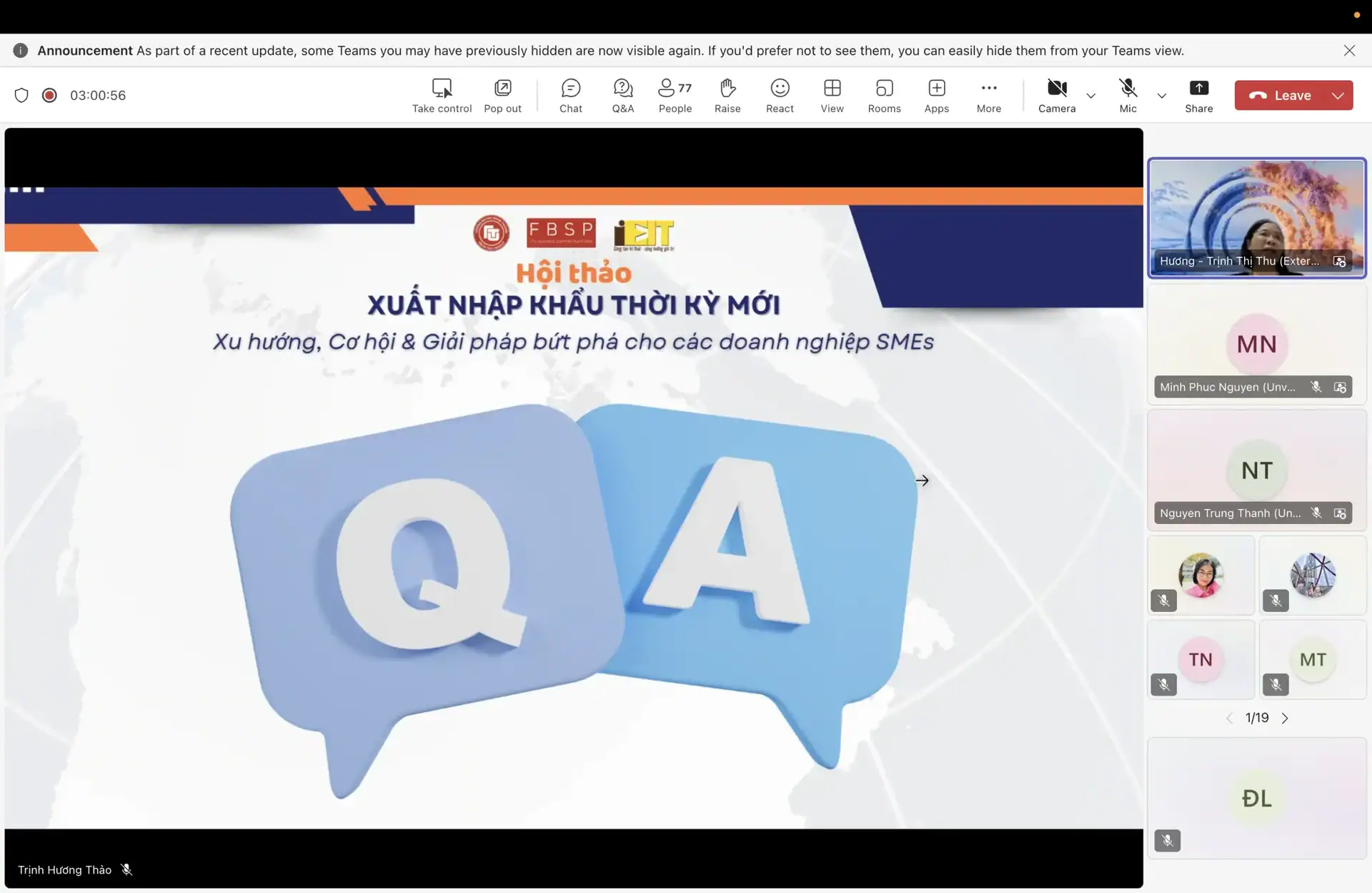 [TỔNG KẾT HỘI THẢO] “XUẤT NHẬP KHẨU THỜI KỲ MỚI: XU HƯỚNG, CƠ HỘI & GIẢI PHÁP BỨT PHÁ CHO CÁC DOANH NGHIỆP SMEs”