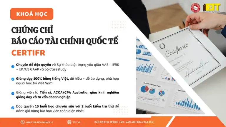 KHOÁ HỌC CHỨNG CHỈ BÁO CÁO TÀI CHÍNH QUỐC TẾ CERTIFR