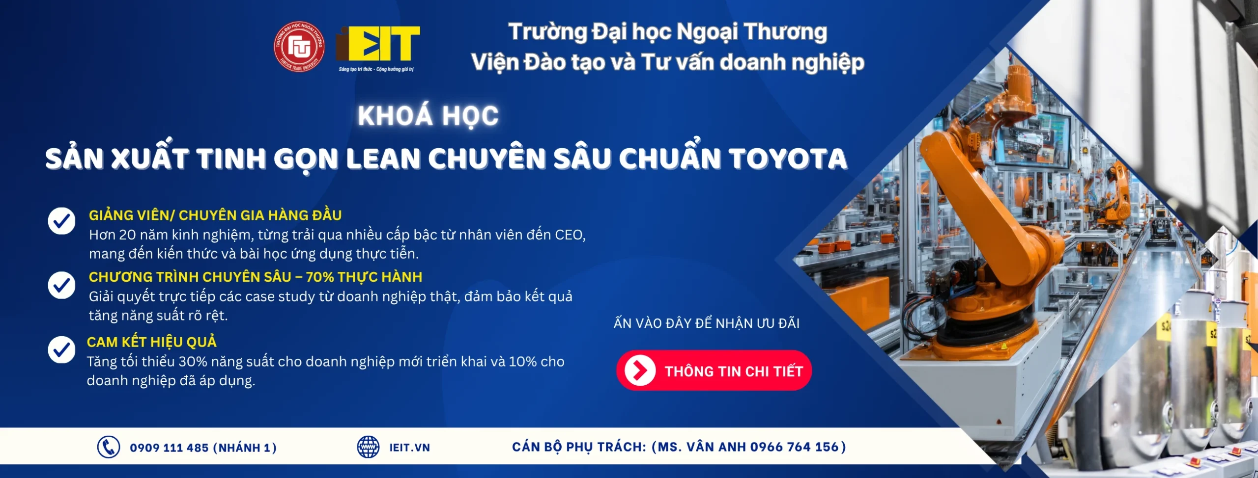 SẢN XUẤT TINH GỌN LEAN CHUYÊN SÂU CHUẨN TOYOTA