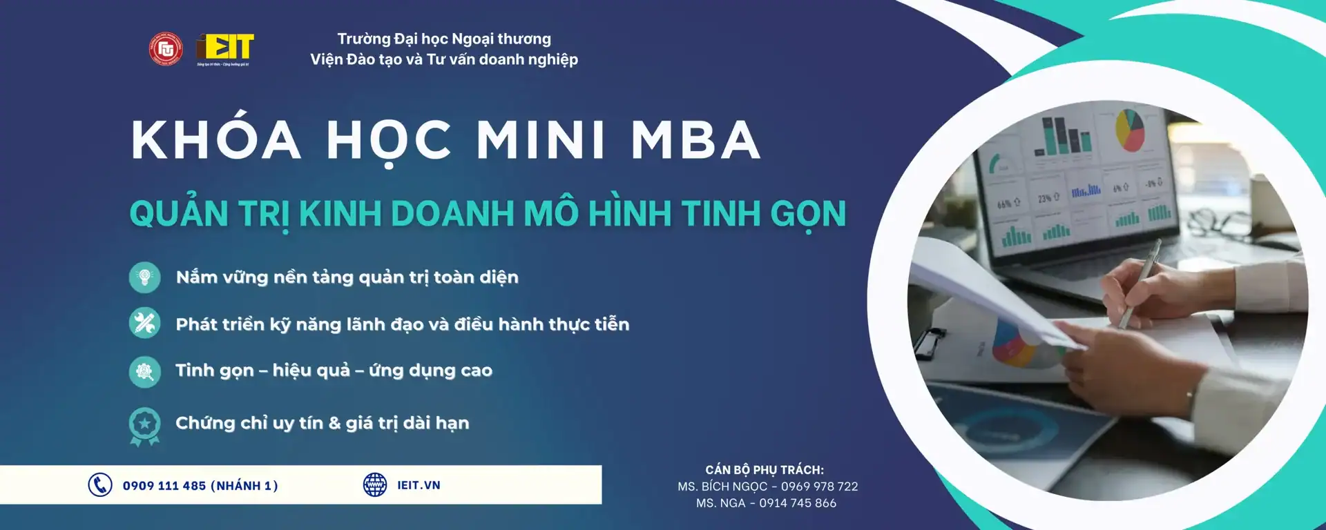 KHÓA HỌC MINI MBA – QUẢN TRỊ KINH DOANH MÔ HÌNH TINH GỌN TẠI HÀ NỘI