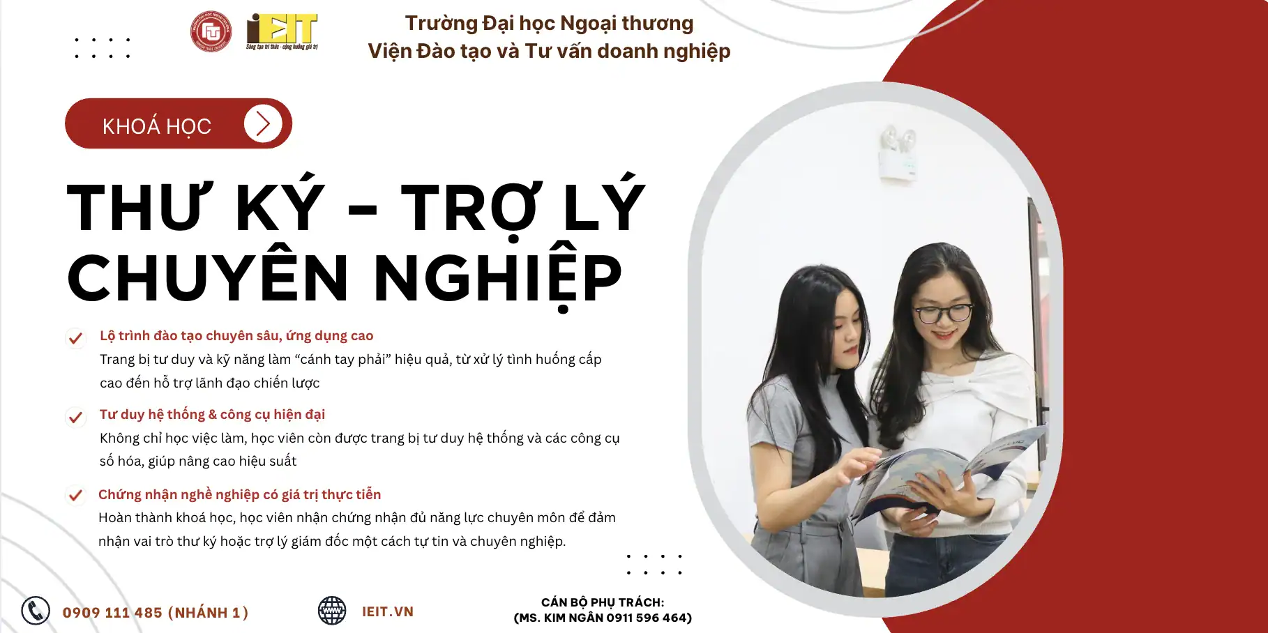 KHÓA HỌC THƯ KÝ, TRỢ LÝ GIÁM ĐỐC CHUYÊN NGHIỆP