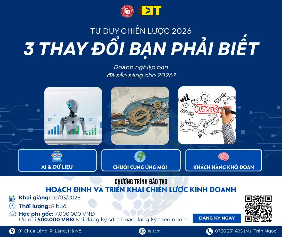 TƯ DUY CHIẾN LƯỢC 2026: 3 THAY ĐỔI DOANH NGHIỆP BẮT BUỘC PHẢI BIẾT