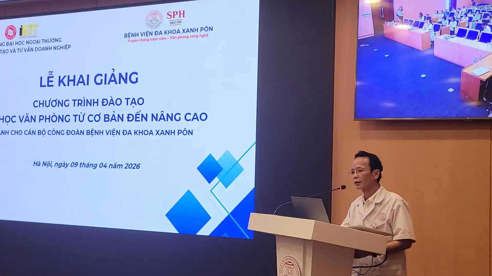 TỔ CHỨC CHƯƠNG TRÌNH BỒI DƯỠNG TIN HỌC VĂN PHÒNG TỪ CƠ BẢN ĐẾN NÂNG CAO DÀNH CHO CÔNG ĐOÀN BỆNH VIỆN ĐA KHOA XANH PÔN (SAINT PAUL)