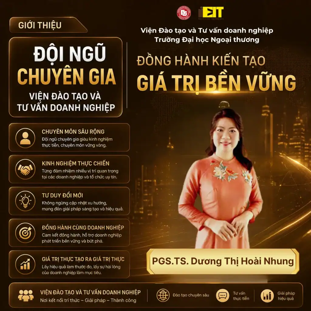 PGS.TS. DƯƠNG THỊ HOÀI NHUNG – CHUYÊN GIA ĐÀO TẠO VÀ TƯ VẤN CHIẾN LƯỢC NHÂN SỰ, HÀNH VI TỔ CHỨC