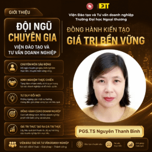 PGS.TS NGUYỄN THANH BÌNH – CHUYÊN GIA MARKETING HÀNG ĐẦU TẠI VIỆN ĐÀO TẠO VÀ TƯ VẤN DOANH NGHIỆP