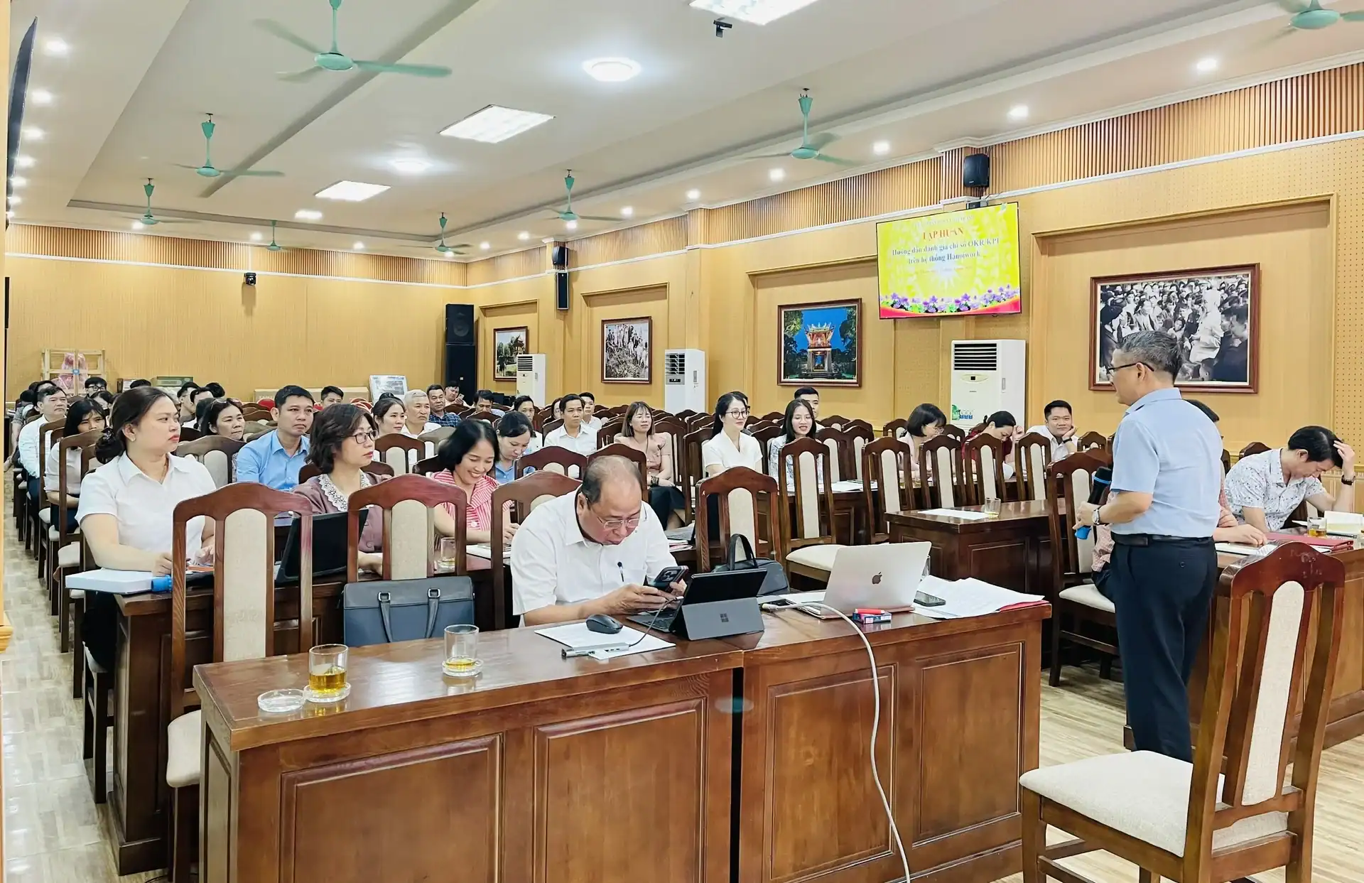 TẬP HUẤN HƯỚNG DẪN XÂY DỰNG VÀ ĐÁNH GIÁ OKR-KPI THỰC HIỆN TRÊN HỆ THỐNG HANOIWORK TẠI UBND XÃ ĐẠI THANH, HÀ NỘI