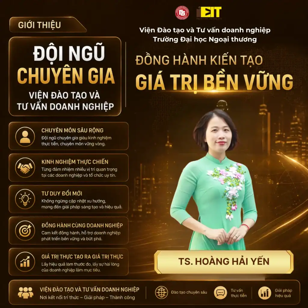 THS. HOÀNG HẢI YẾN- GIẢNG VIÊN, CHUYÊN GIA ĐÀO TẠO DOANH NGHIỆP