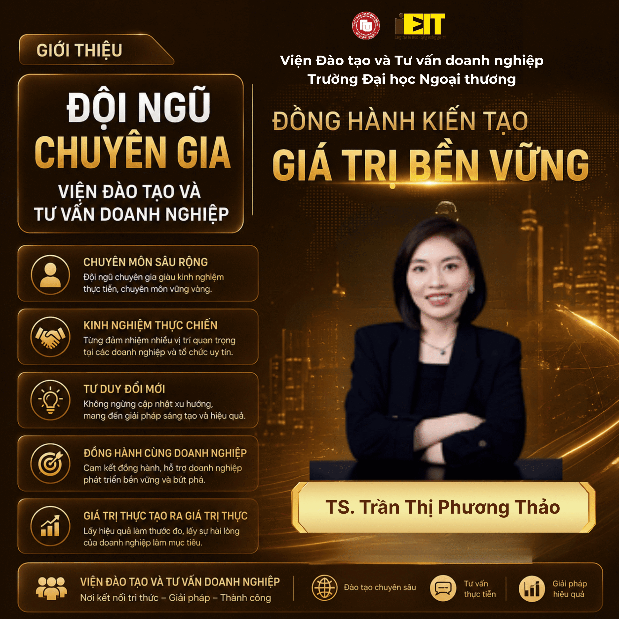 TS. TRẦN THỊ PHƯƠNG THẢO – CHUYÊN GIA TÀI CHÍNH, KẾ TOÁN VỚI HƠN 15 NĂM GIẢNG DẠY VÀ TƯ VẤN DOANH NGHIỆP