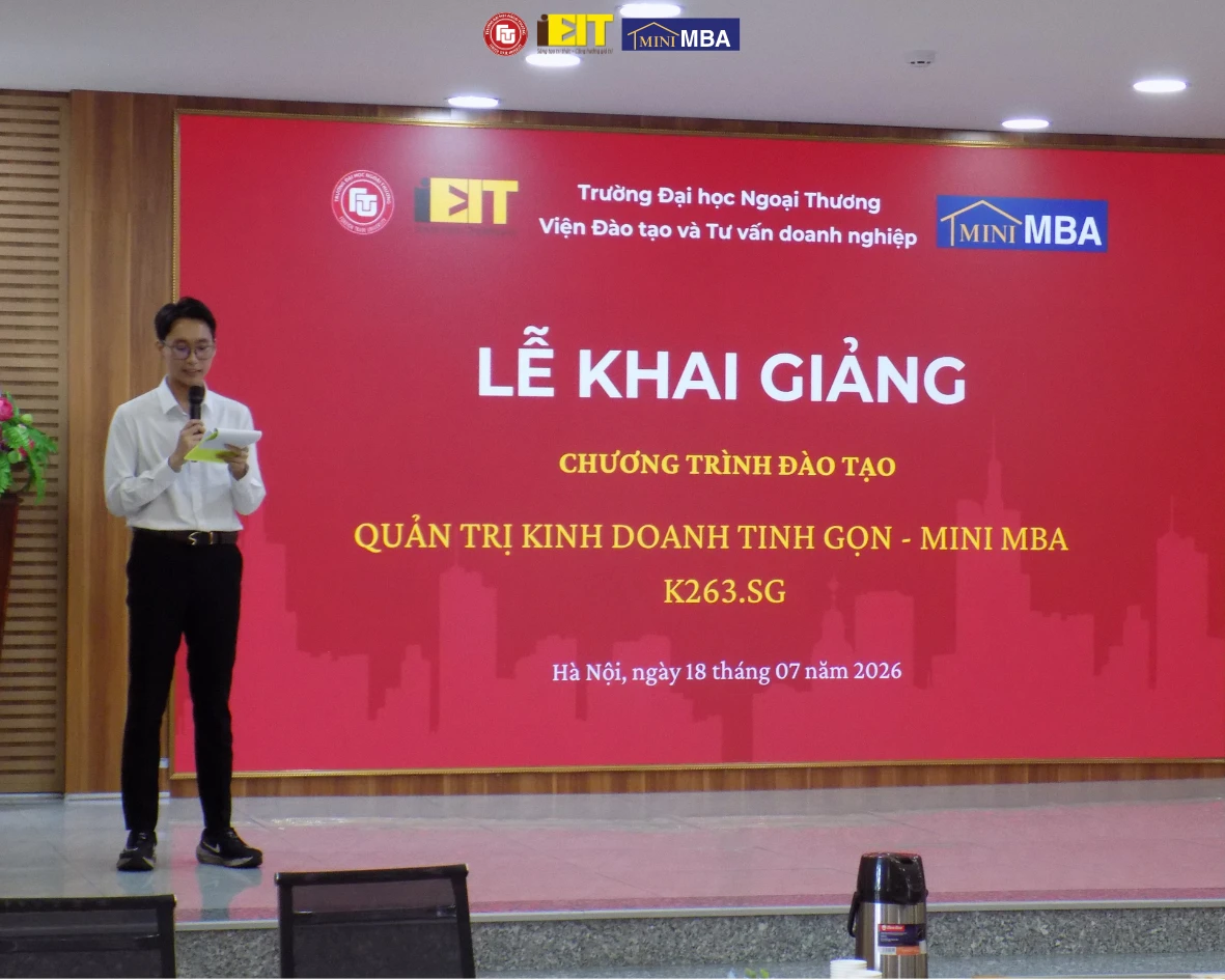 KHAI GIẢNG CHƯƠNG TRÌNH “QUẢN TRỊ KINH DOANH TINH GỌN – MINI MBA K263.SG