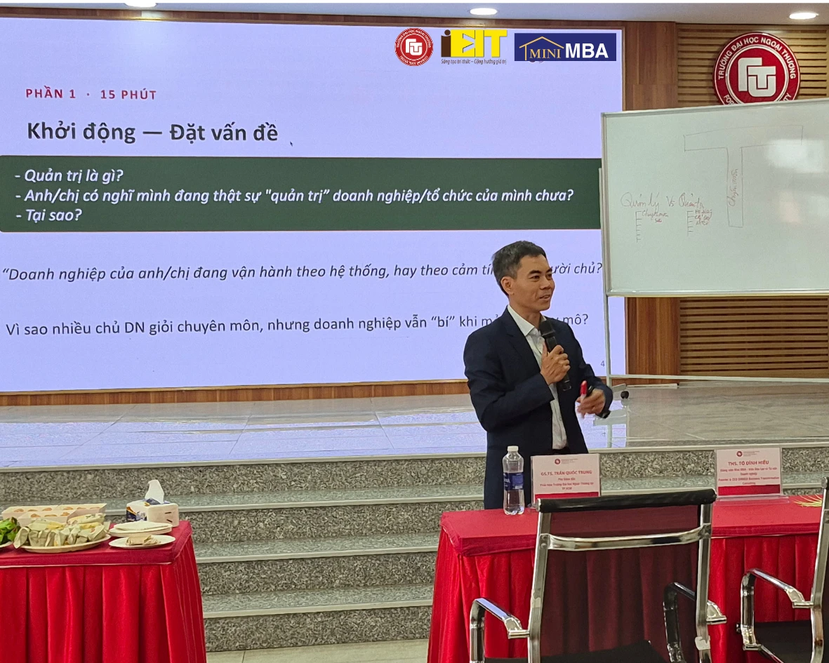 KHAI GIẢNG CHƯƠNG TRÌNH “QUẢN TRỊ KINH DOANH TINH GỌN – MINI MBA K263.SG