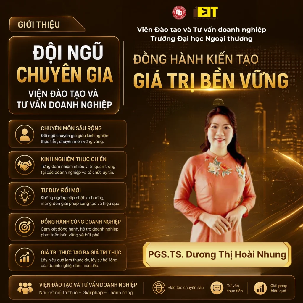 PGS.TS. DƯƠNG THỊ HOÀI NHUNG - CHUYÊN GIA ĐÀO TẠO VÀ TƯ VẤN CHIẾN LƯỢC NHÂN SỰ, HÀNH VI TỔ CHỨC 1 TƯ VẤN DOANH NGHIỆP