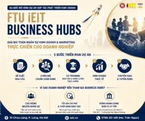 FTU iEIT BUSINESS HUBS: MÔ HÌNH HỢP TÁC PHÁT TRIỂN KINH DOANH GIÚP DOANH NGHIỆP CHỦ ĐỘNG NGUỒN NHÂN SỰ SALES & MARKETING CHẤT LƯỢNG CAO