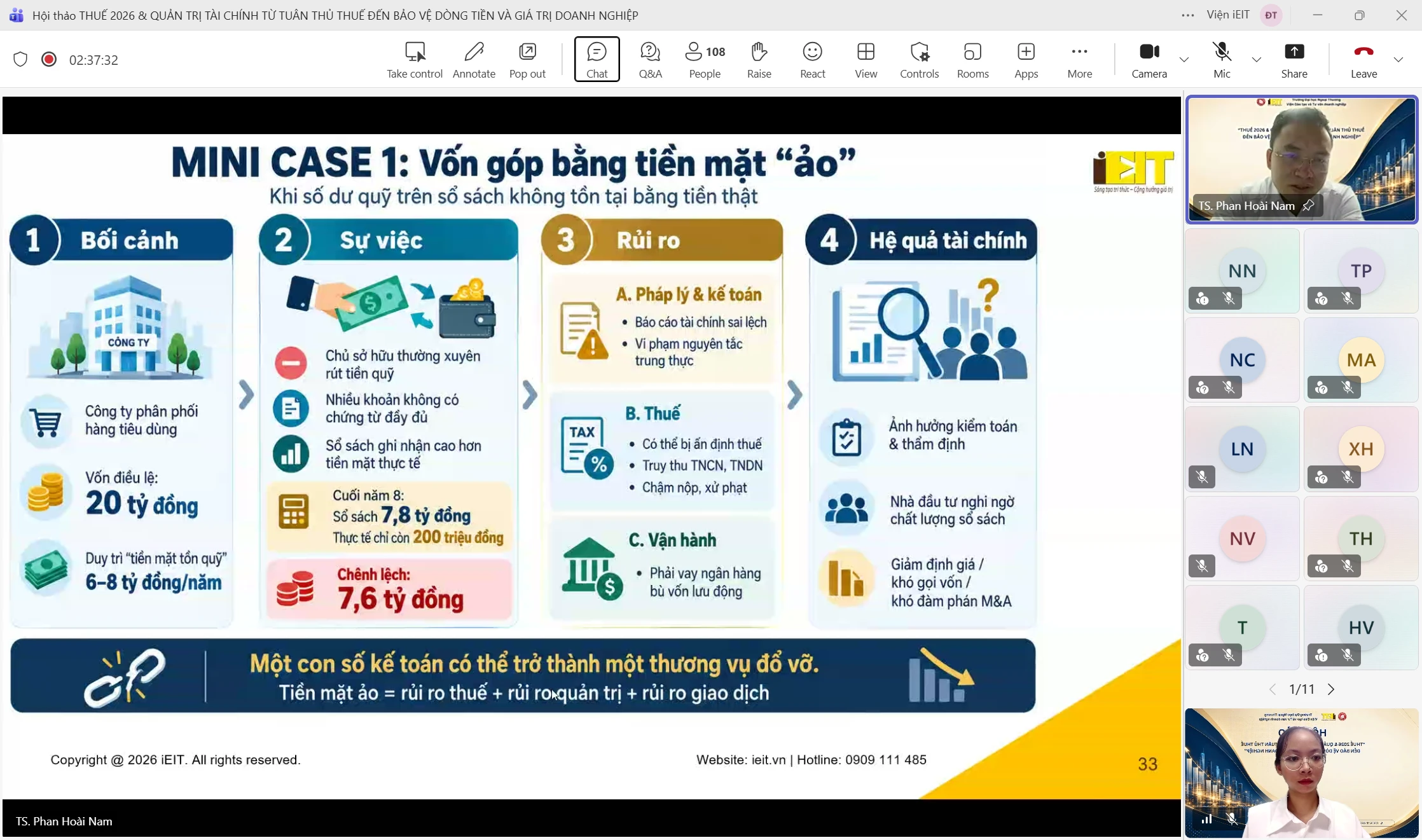 RECAP HỘI THẢO: THUẾ 2026 & QUẢN TRỊ TÀI CHÍNH: TỪ TUÂN THỦ THUẾ ĐẾN BẢO VỆ DÒNG TIỀN VÀ GIÁ TRỊ DOANH NGHIỆP 3 RECAP HỘI THẢO: THUẾ 2026 & QUẢN TRỊ TÀI CHÍNH: TỪ TUÂN THỦ THUẾ ĐẾN BẢO VỆ DÒNG TIỀN VÀ GIÁ TRỊ DOANH NGHIỆP