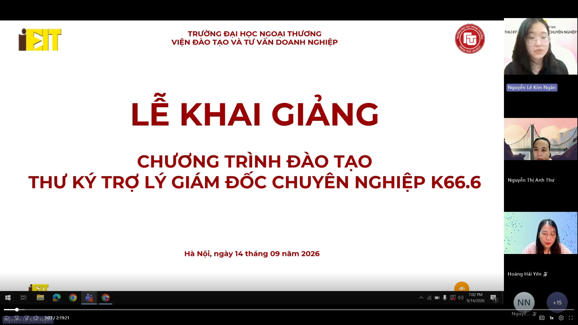 KHAI GIẢNG KHÓA 66.6 CHƯƠNG TRÌNH ĐÀO TẠO TRỢ LÝ, THƯ KÝ GIÁM ĐỐC CHUYÊN NGHIỆP ONLINE 2 KHAI GIẢNG KHÓA 66.6 CHƯƠNG TRÌNH ĐÀO TẠO TRỢ LÝ, THƯ KÝ GIÁM ĐỐC CHUYÊN NGHIỆP ONLINE