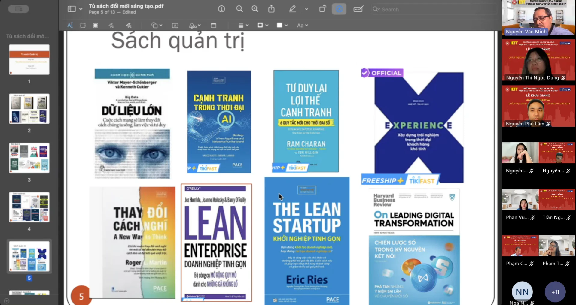 Khai giảng chương trình Quản trị kinh doanh tinh gọn – Mini MBA Online K268