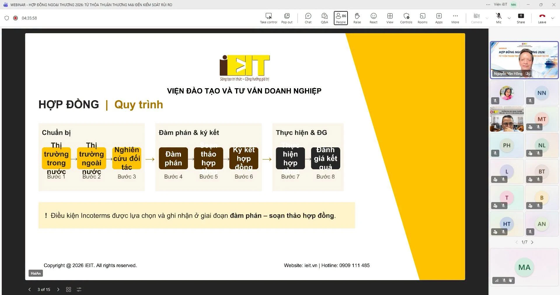 TỔNG KẾT WEBINAR: HỢP ĐỒNG NGOẠI THƯƠNG 2026 – TỪ THỎA THUẬN THƯƠNG MẠI ĐẾN KIỂM SOÁT RỦI RO