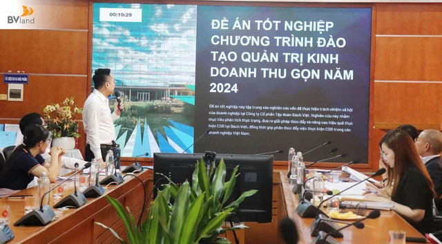 BV LAND ĐƯA TIN VỀ CHƯƠNG TRÌNH MINI MBA PHÁT TRIỂN ĐỘI NGŨ KẾ CẬN BV GROUP