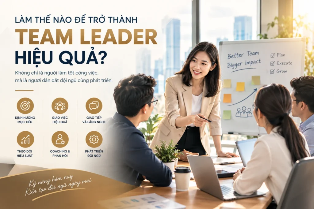 LÀM CÁCH NÀO ĐỂ TRỞ THÀNH MỘT TEAM LEADER HIỆU QUẢ?