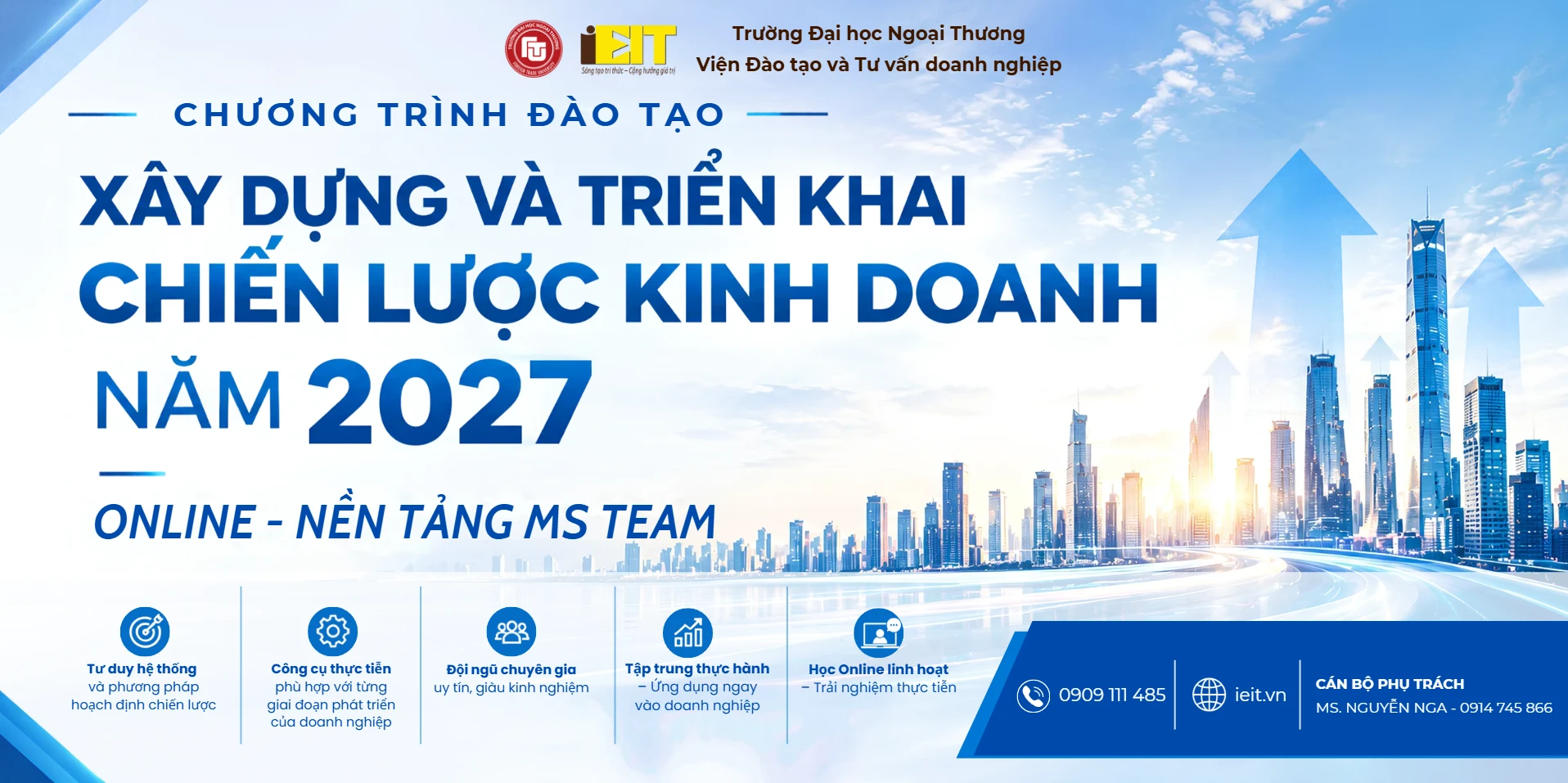 CHƯƠNG TRÌNH ĐÀO TẠO XÂY DỰNG VÀ TRIỂN KHAI CHIẾN LƯỢC KINH DOANH NĂM 2027 ONLINE