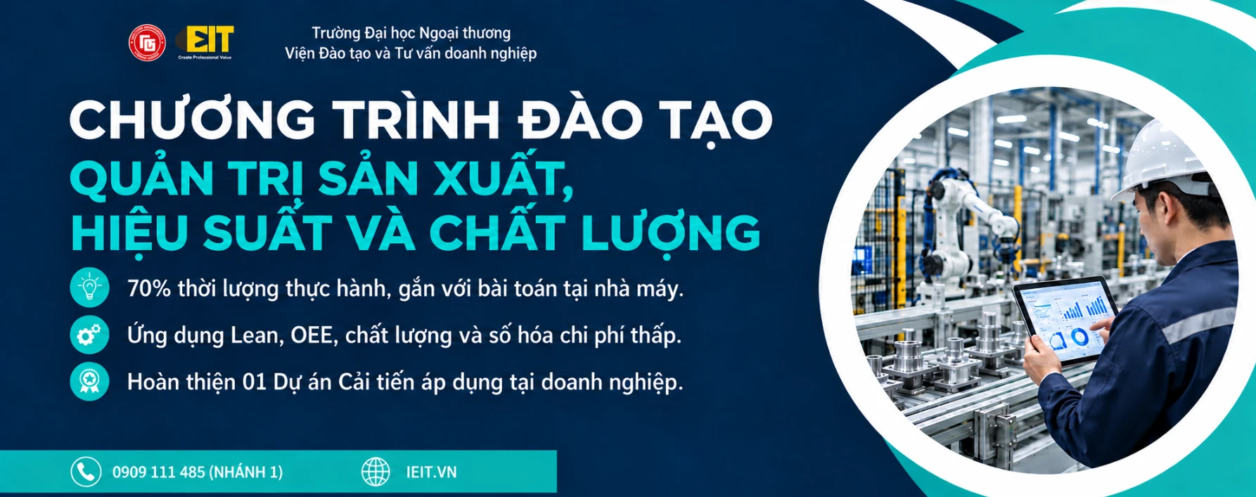 KHÓA HỌC QUẢN TRỊ SẢN XUẤT, HIỆU SUẤT & CHẤT LƯỢNG