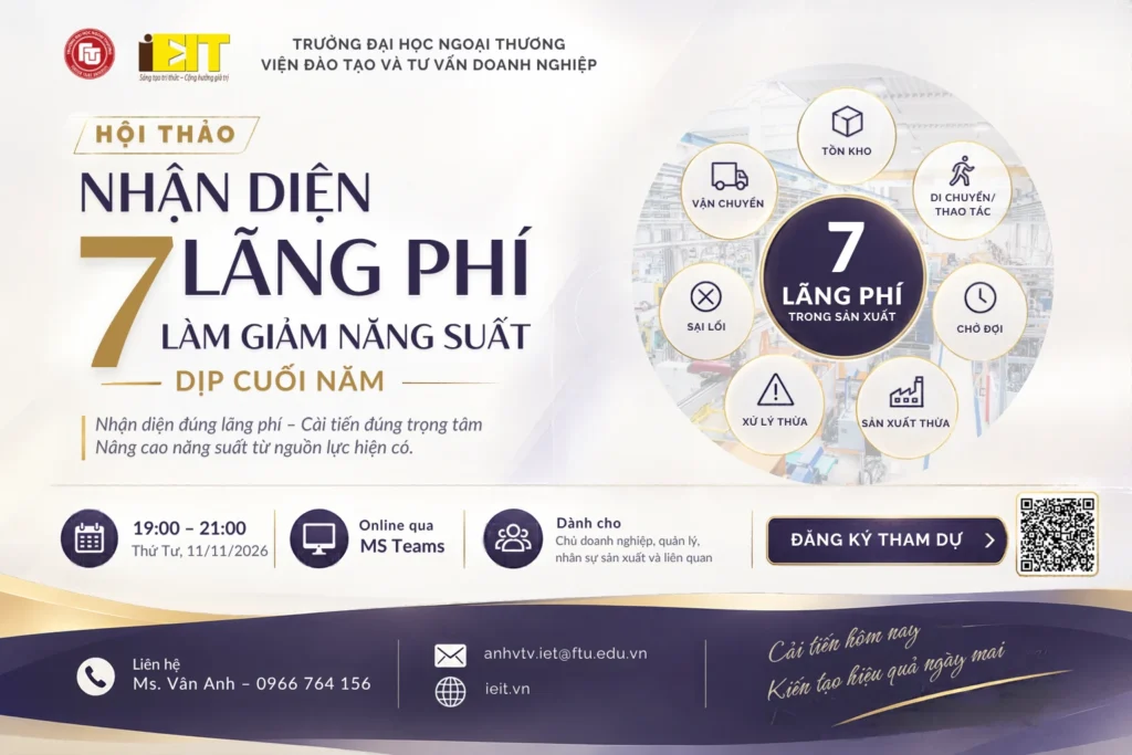 HỘI THẢO THÁNG 11: NHẬN DIỆN 7 LÃNG PHÍ LÀM GIẢM NĂNG SUẤT DỊP CUỐI NĂM