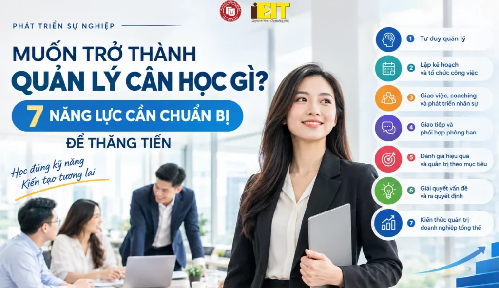MUỐN TRỞ THÀNH QUẢN LÝ/TEAM LEADER CẦN HỌC GÌ? 7 NĂNG LỰC CẦN CHUẨN BỊ ĐỂ THĂNG TIẾN